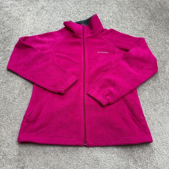 Columbia Jackets & Blazers - Columbia Dotswarm II Omni Heat Fleece Jacket Womens Medium Pink Outdoor Hiking